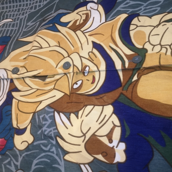 Vintage Dragonball Z silk shirt /anime - Picture 4 of 10